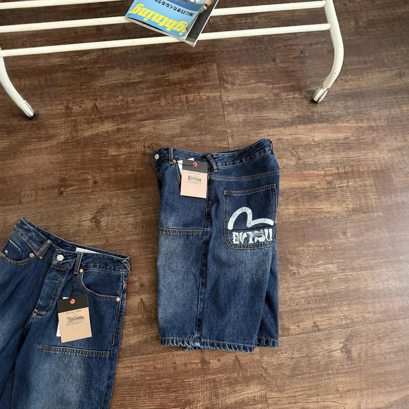 EV New Men's and Women's Denim Shorts