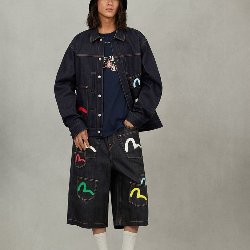 EV New Men's and Women's Denim Shorts