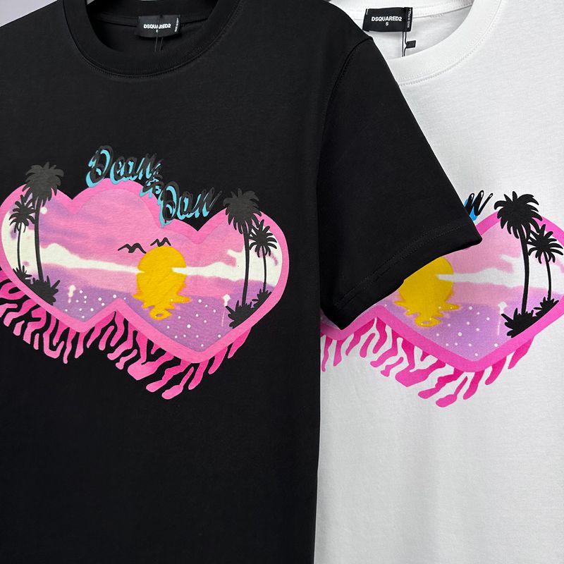 DSQ2 New Men's Short Sleeve T-Shirt